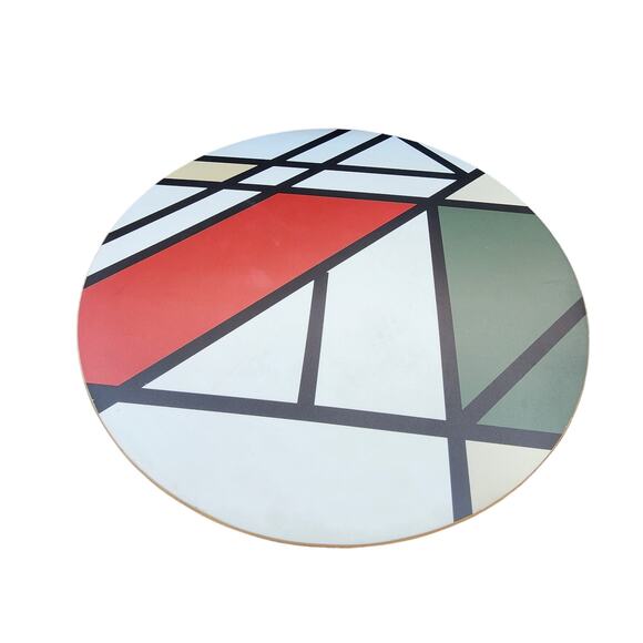 Abstract wood coffee table night stand 21.5hx20x20w beautiful - Picture 2 of 8